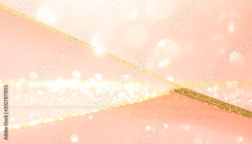 Festive and light pastel soft pink and gold confetti party favors
8