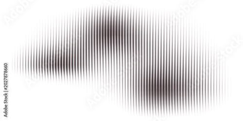 Cuadro en lienzo Dynamic diagonal parallel slanted lines abstract vertical geometric pattern