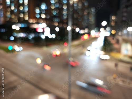 Schilderij op canvas Night City Lights