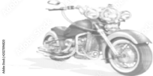 Tableau sur toile Black cruiser bike silhouette vector design silhouette vector design object