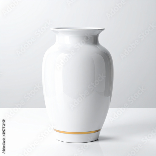 Elegant White Ceramic Vase Design