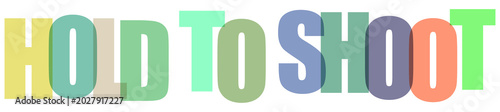 Tableau sur toile Colorful 3d text how to shoot tutorial