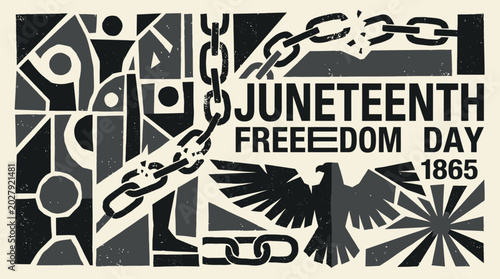 Fotografija Juneteenth Freedom Day Celebration Sign.