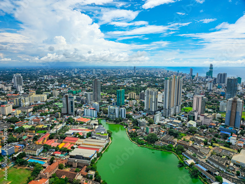 Konstfotografi Bird view of Colombo in Sri Lanka