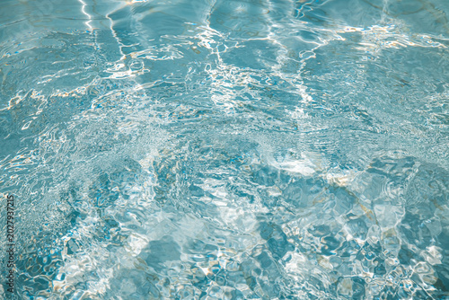 Photos Sunlight creates mesmerizing patterns on the surface of a crystal-clear pool, of