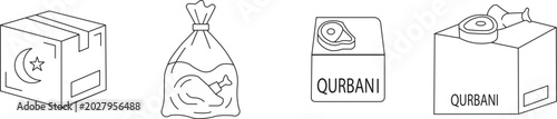 Qurbani meat distribution and packaging