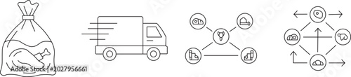 Supply chain and logistics of meat delivery