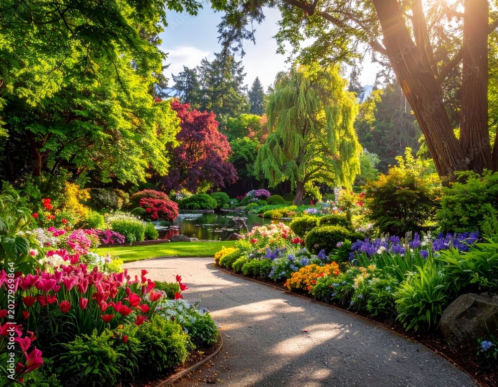 Obraz premium path in the garden