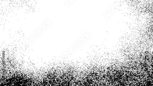 Photos Abstract monochrome spray paint texture with a dark distressed foreground and bright white empty space in the center with a grunge effect