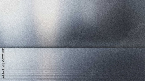 Bild auf Leinwand Brushed metal texture background, sleek silver metallic surface, abstract indust