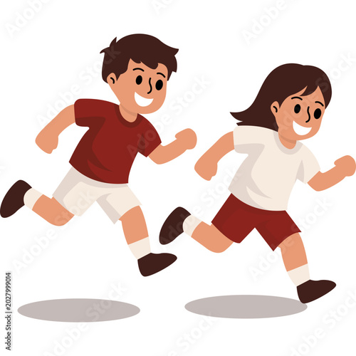 Indonesia Independence Day Traditional Games Illustration