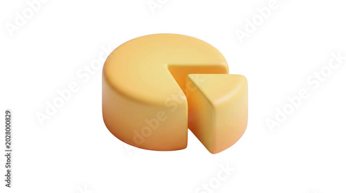 3d Pie Chart With Separated Slice For Data Visualization