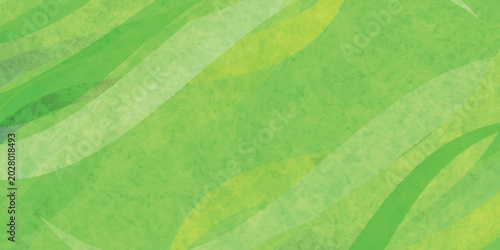 Tableau sur toile Abstract Green Wavy Texture Background Design