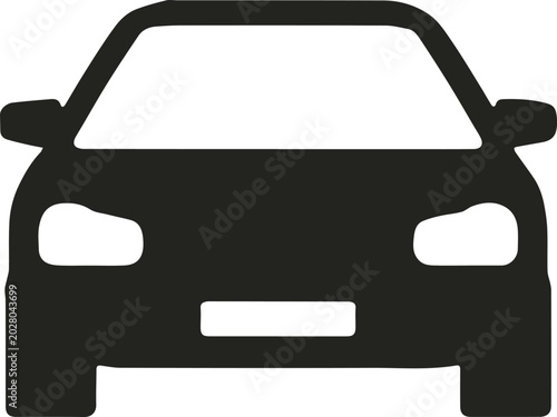 Valokuva Car front icon for ride app button
