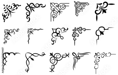 Εκτύπωση καμβά Decorative Corner Ornament Collection