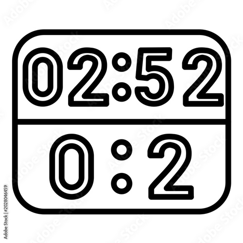Bilde på lerret Fencing Scoreboard Icon