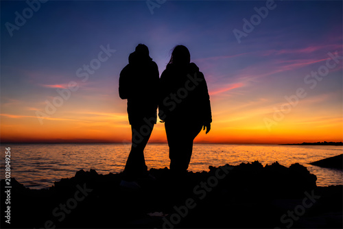 Canvas Print Tramonto sul mare