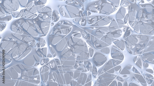 White structure, 3D Rendering
