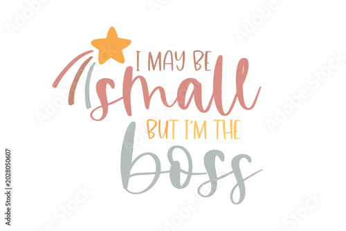  I'm The Boss Funny Newborn Baby Onesie Quote Design