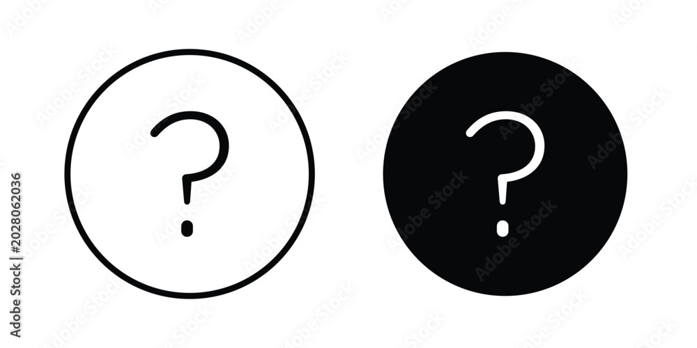 Fotografía Doubts button icon