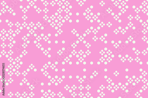 Canvastavla Geometrical circle pattern background - colorful geometric vector graphic with d