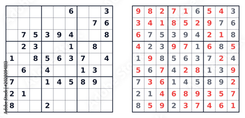 Sudoku Puzzle Grids with Solutions