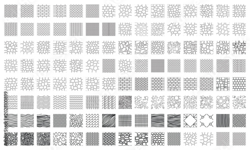 Landscape Architecture CAD Hatch Pattern Bundle with Stone, Grass, Tile and Abstract Texture Elements