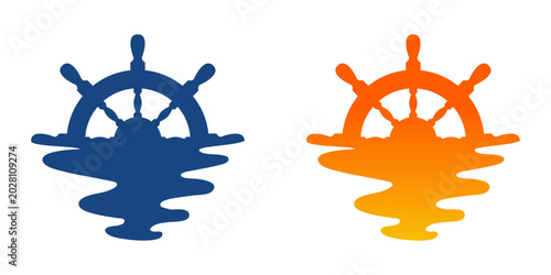 Tableau sur toile Logo nautical