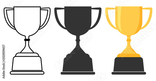 Vector illustration of a championship trophy.