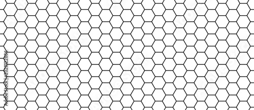 Bild auf Leinwand Hexagon honeycombs carbon pattern, fiber seamless background