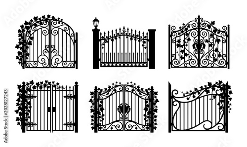 Fotografie Ornate Wrought Iron Gates Collection