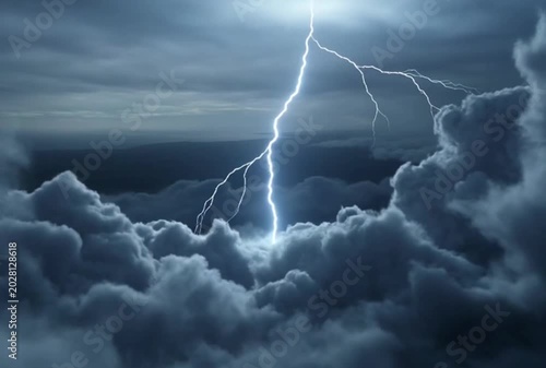 storm clouds over the sea