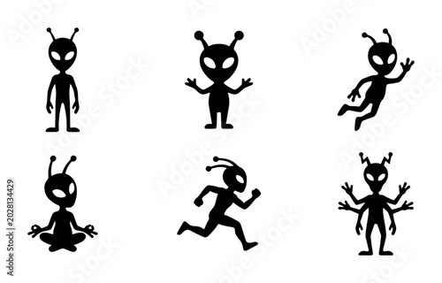 Fotografía Alien Silhouettes: Various Poses
