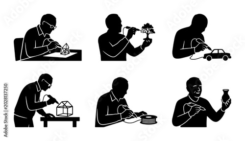 Person Creating Objects with 3D Pen