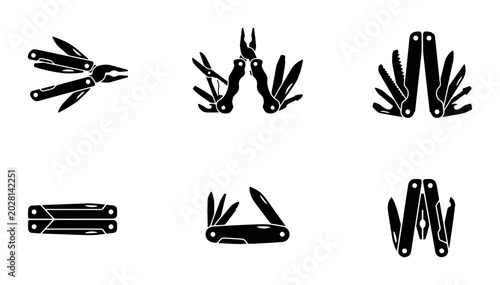 Foto Multi-tool icons set