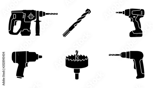 Drill Tools Collection: Power, Precision, Construction