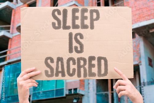 Konstfotografi "Sleep Is Sacred" Rest deserves protection from productivity pressure