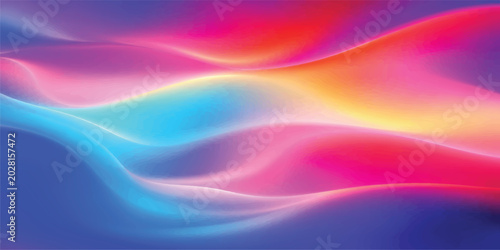 Foto Abstract gradient waves of colors with abstract background color waves gradient
