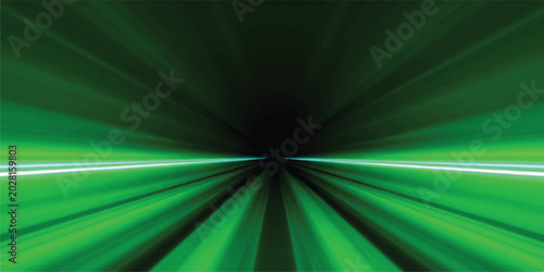 Bright green light streaks speed tunnel background with abstract background light effect motion blur speed lines energy glowing lines trails abstract futuristic
