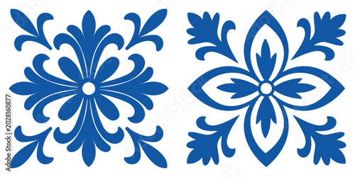 Portuguese ceramic tile collection with Mediterranean blue mosaic patterns, ornamental designs, and traditional azulejo motifs for elegant tile flooring and decorative interiors.