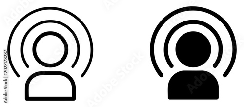 Fotografía social influence signal user icon