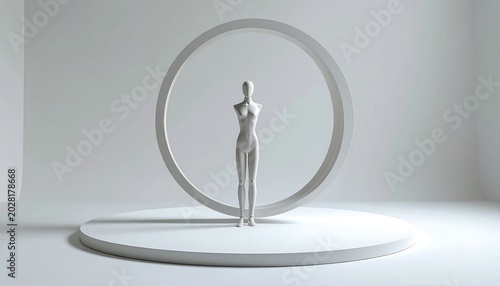 Ephemeral Form Within a Circular Embrace
