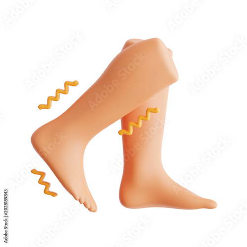 Konstfotografi pair of stylized feet stepping motion squiggly lines cerebral palsy disability i