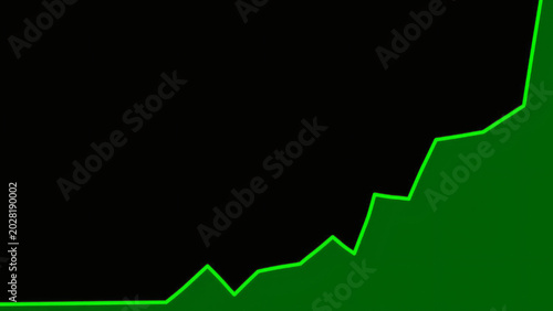 Green Growth Graph Rising Up - Business Finance Success Chart Illustration-4