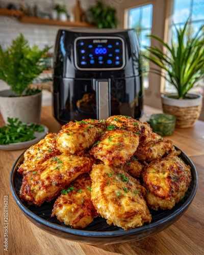 Discover how to create delicious tru healthy air fryer fried chicken alternative perfectly plated for a delightful meal at home. National Fried Chicken Day