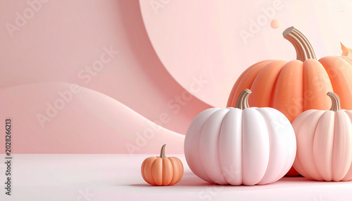 Pastel Pumpkin Decor