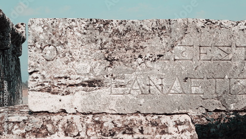 Obraz na plátně Weathered Stone Wall Texture Background