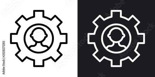 Soft skills outlined icon vector collection.
