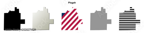 Photos Pisgah (Alabama) blank outline map