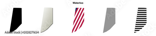 Photos Waterloo (Alabama) blank outline map